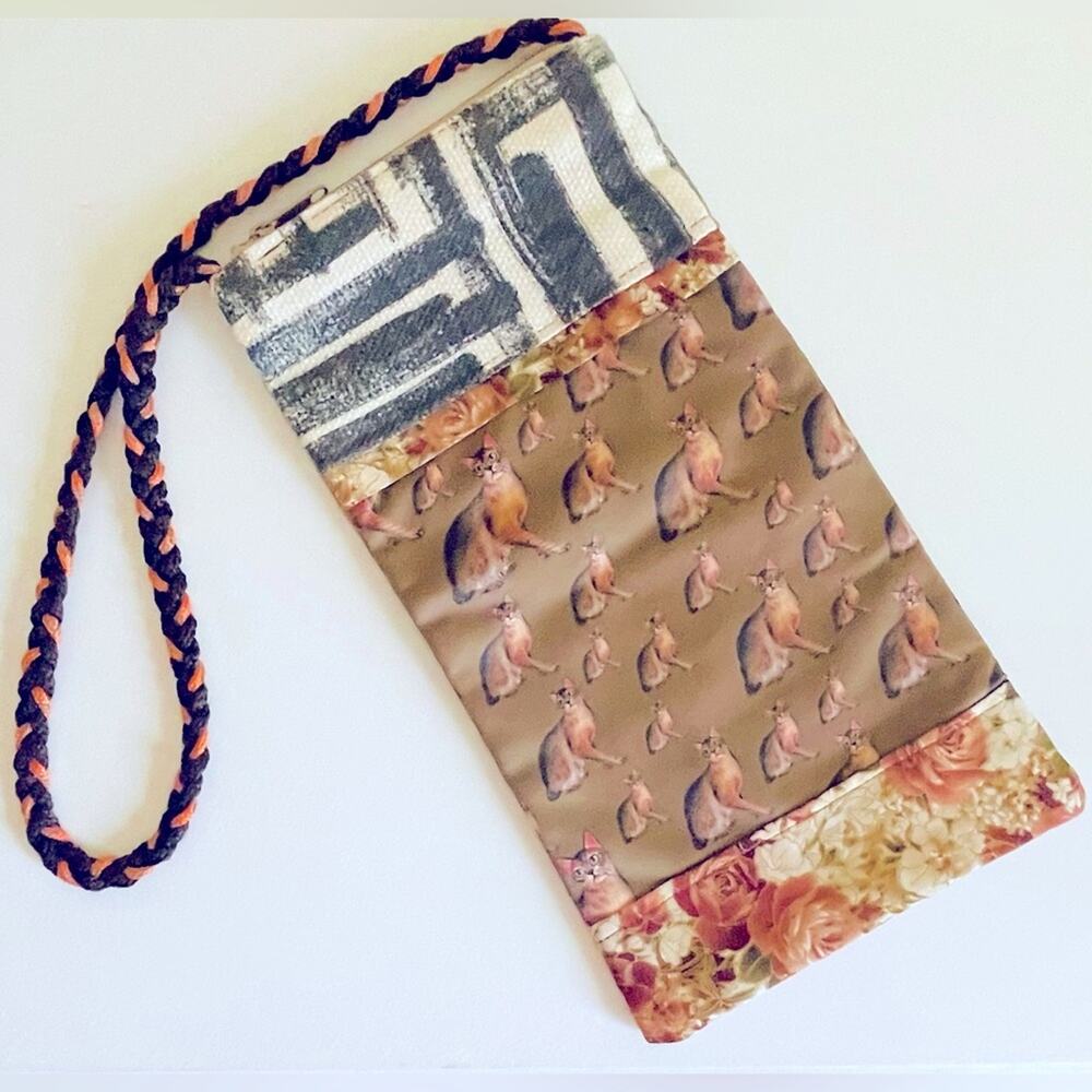 Vintage Handmade Cat Handbag Shoulder Bag Crossbody Kitten Kitty Cats